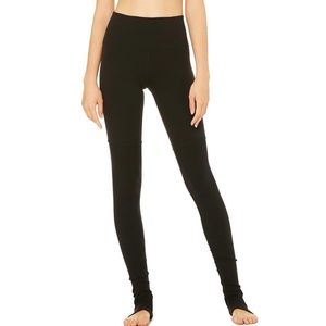 Black High Waist Goddess Alo Yoga Leggings